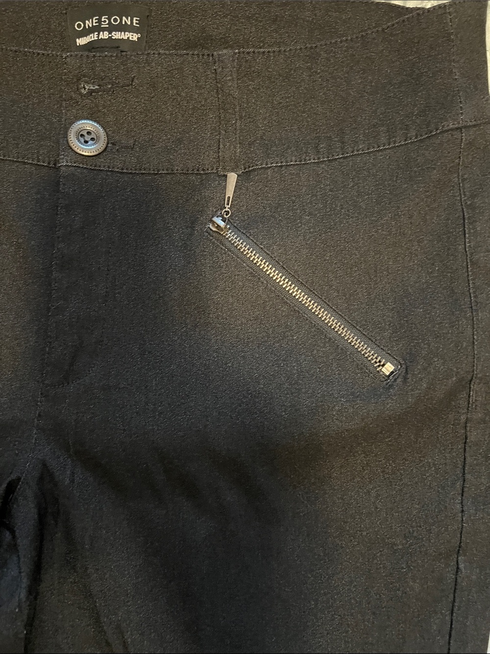 One 5 0ne Black bootcut Dress Pants with Welt Back Pocket - Picture 5 of 12